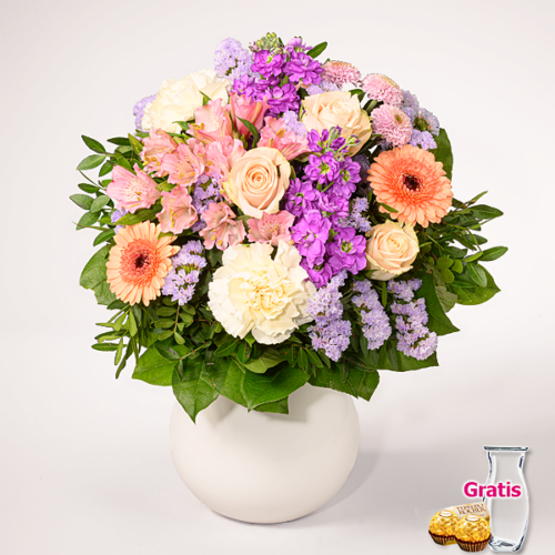 Blumen und Präsente von 123Blumenversand. Angebot "Blumenstrauß Muttertagstraum" ab 34.99 zzgl. Lieferung.