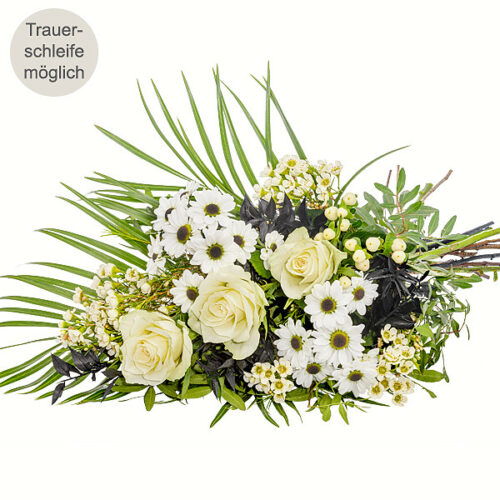 Blumen und Präsente von FloraPrima. Angebot "Liegestrauß in Weiß und Schwarz" ab 32.99 zzgl. Lieferung.
