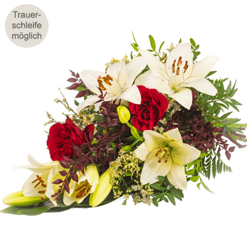 Blumen und Präsente von FloraPrima. Angebot "Liegestrauß in Weiß und Rot" ab 32.99 zzgl. Lieferung.